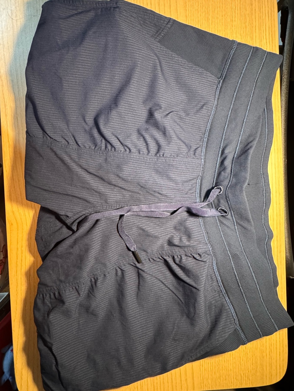lululemon athletica Women's Dark Navy Athletic Shorts with Drawstring